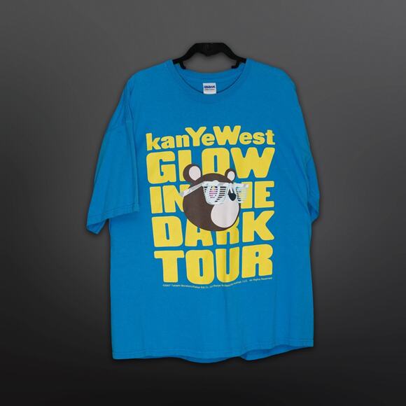 Vintage 2007 Kanye West Glow in the Dark Tour Shirt XXL - Picture 9 of 10